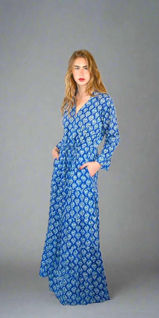 Blue on Blue Shirt Dress