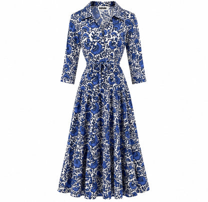 Capri Blue Shirt Dress