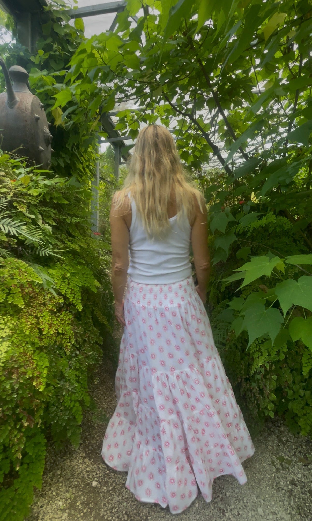 Pink Surya Tiered Skirt