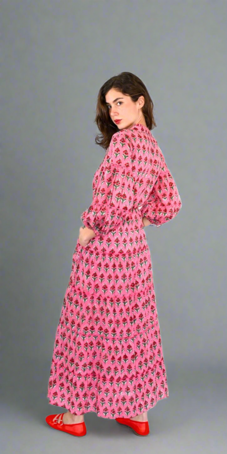 Pink Nectar Long Mao Dress