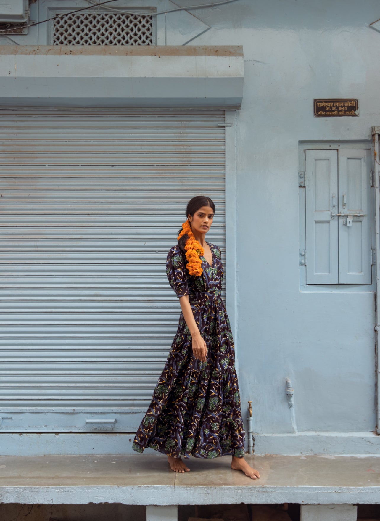 Riviera Puff Maxi Dress