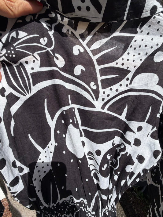Moonlit Jungle Shirt Dress