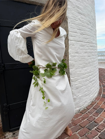 White Puff Dress