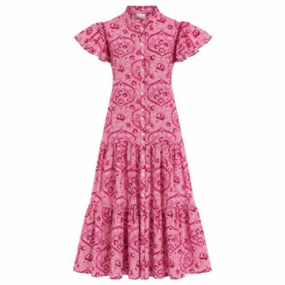Pink Palace Cap Sleeve Dress