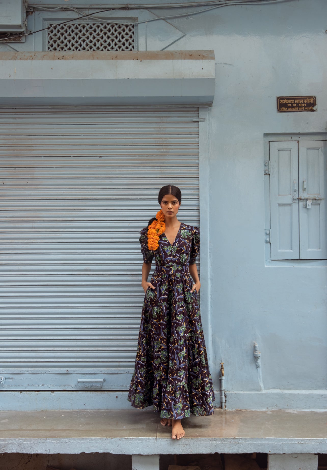 Riviera Puff Maxi Dress