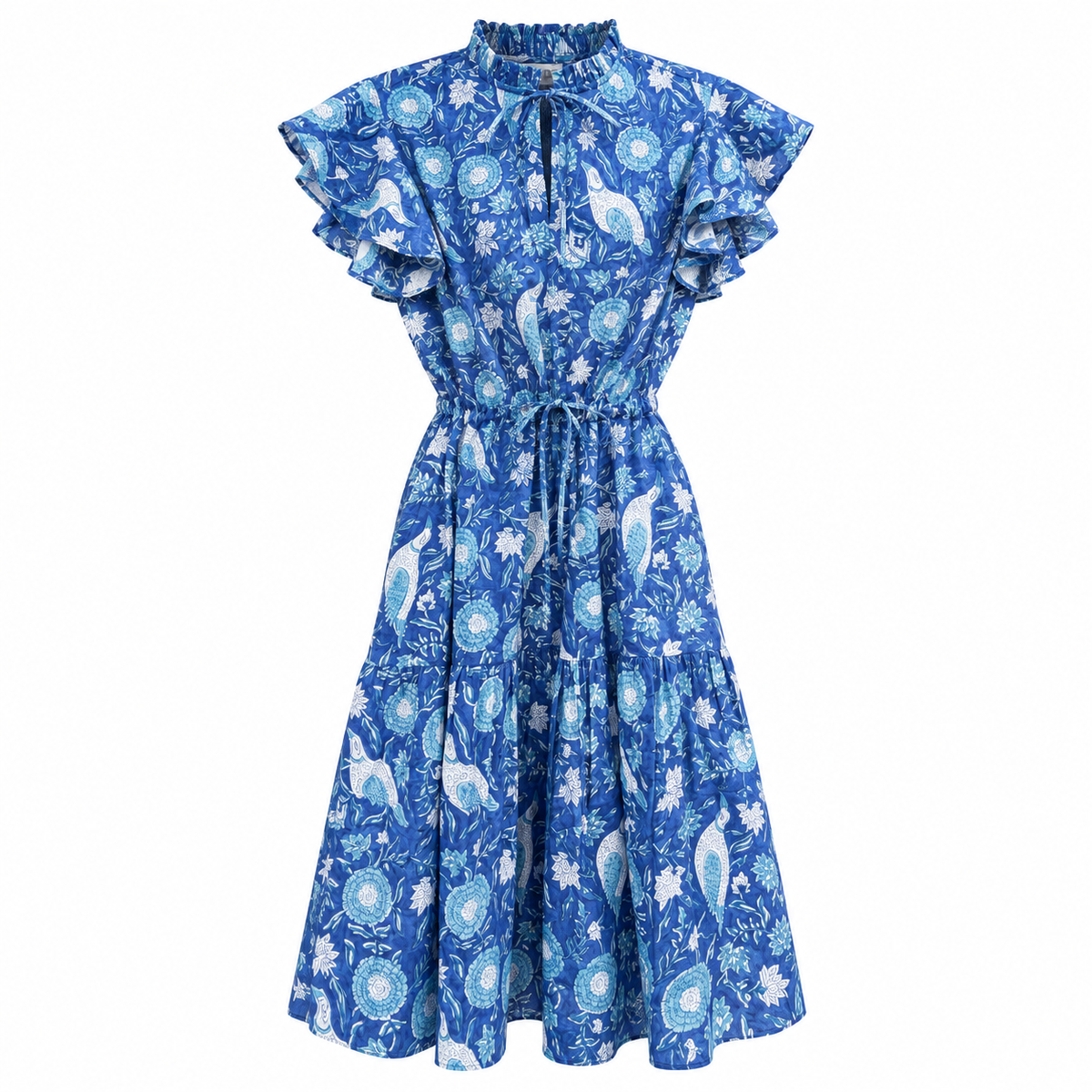 Indigo Birdsong Short Dress