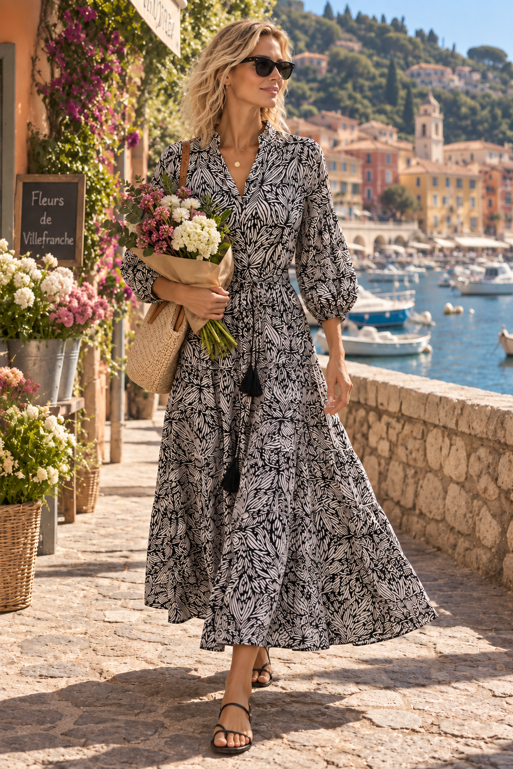 Black Orchid Long Mao Dress