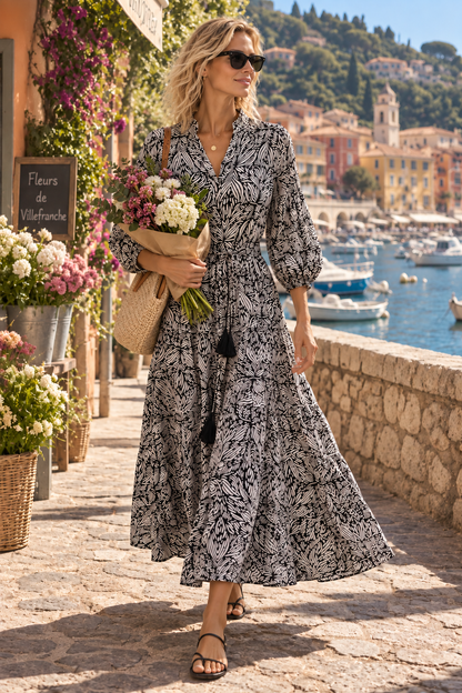 Black Orchid Long Mao Dress