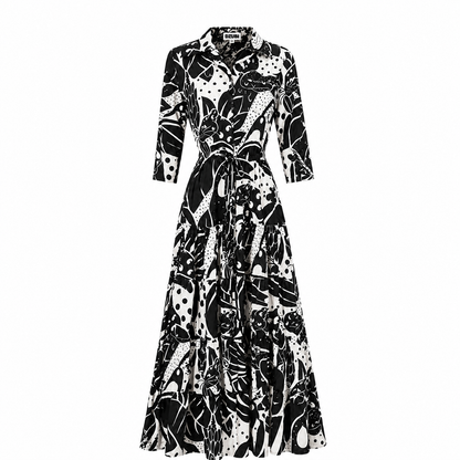 Moonlit Jungle Shirt Dress