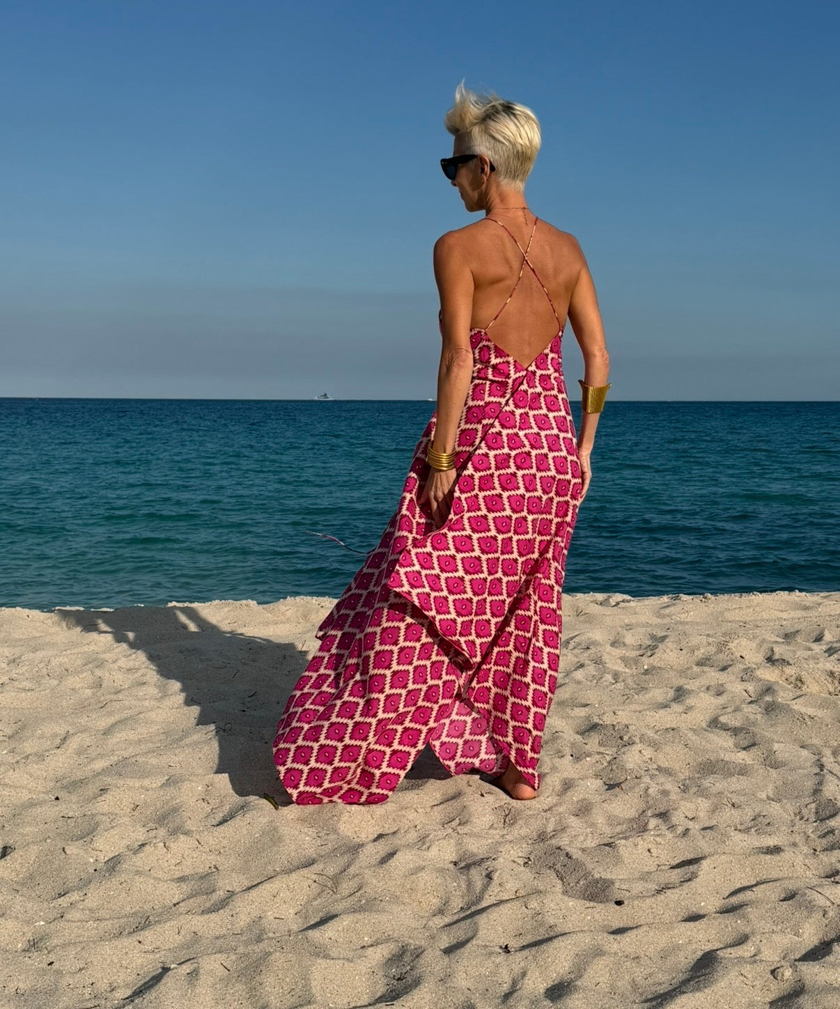 Pink Ikat Nomad Dress