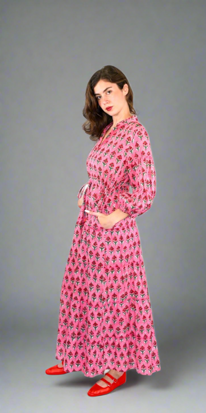 Pink Nectar Long Mao Dress