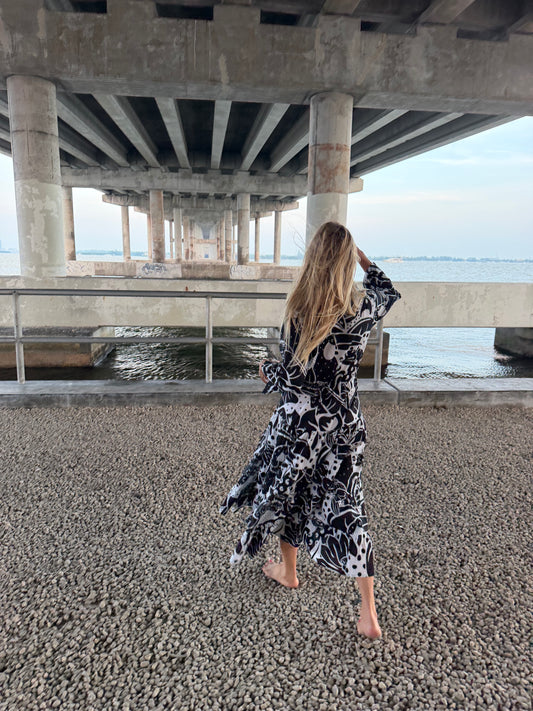 Moonlit Jungle Shirt Dress