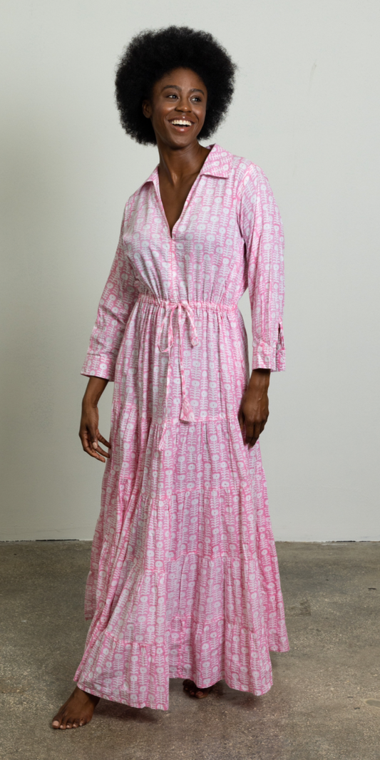 Pink City Shirt Dress